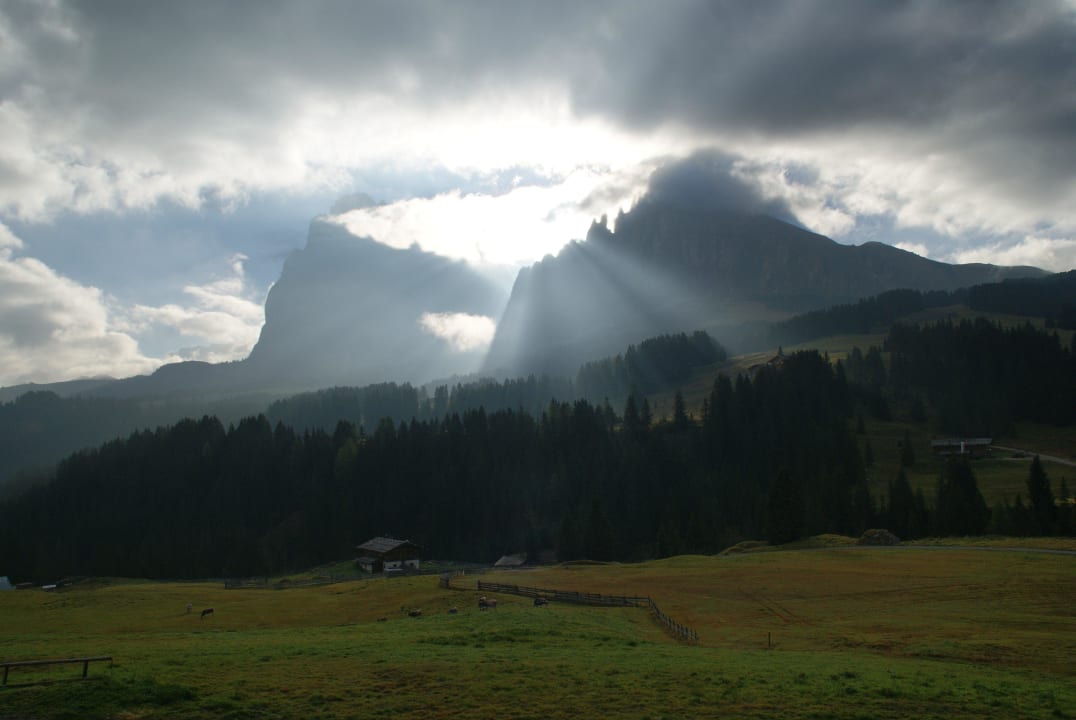 Ausblick vom Balkon Brunelle Seiser Alm Lodge