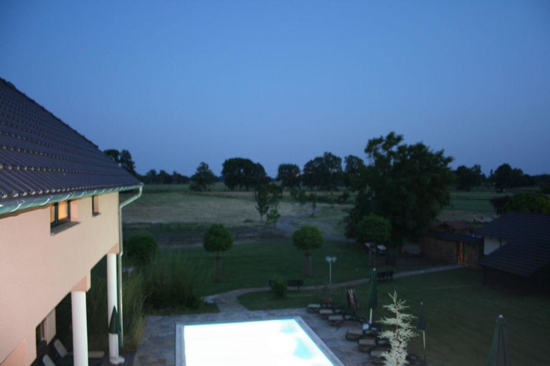 Ausblick in der Nacht Christinenhof & Spa