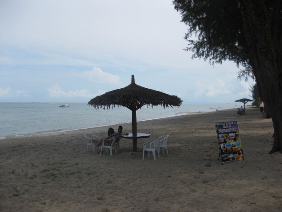 Beach in front of hotel Hard Rock Hotel Penang