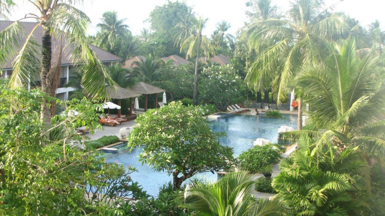 Pool vom Zimmer aus Bandara Spa Resort & Pool Villas, Samui