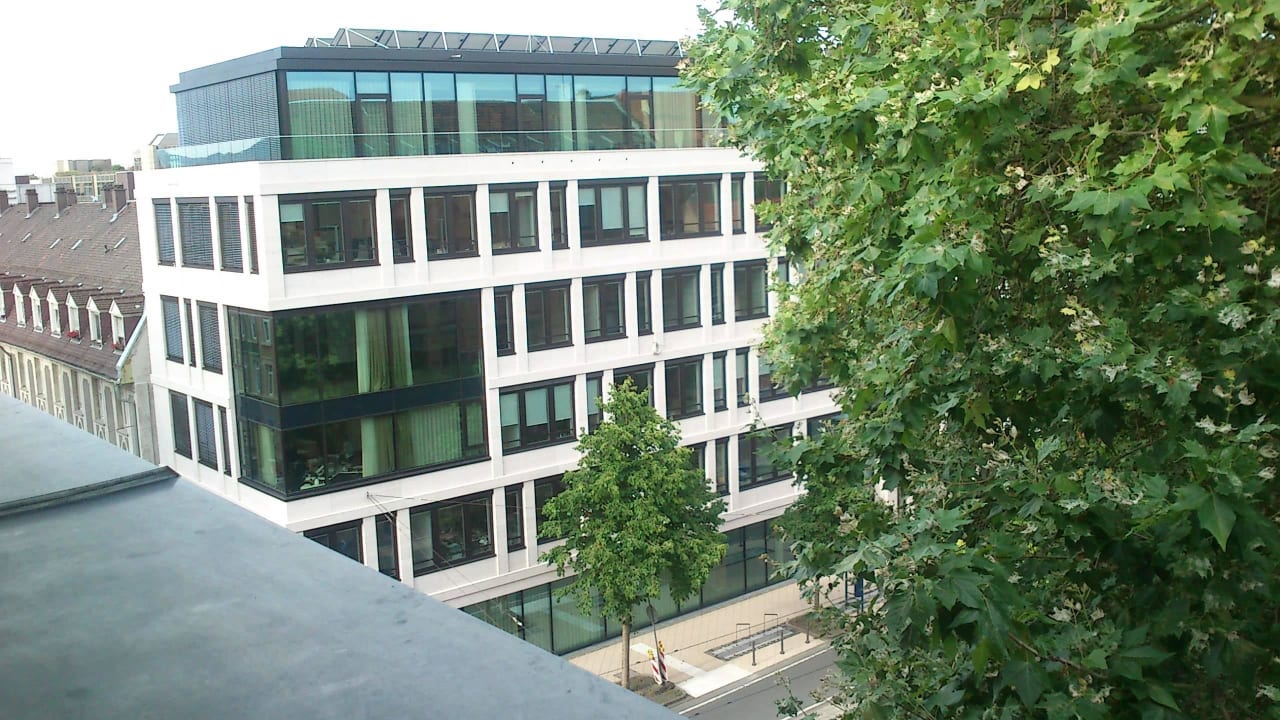 Ausblick vom Balkon Qube Hotel Heidelberg
