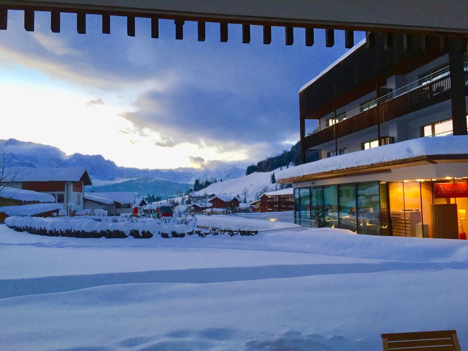 Blick aus unserer Ferienwohnung aja Bergresort Werfenweng