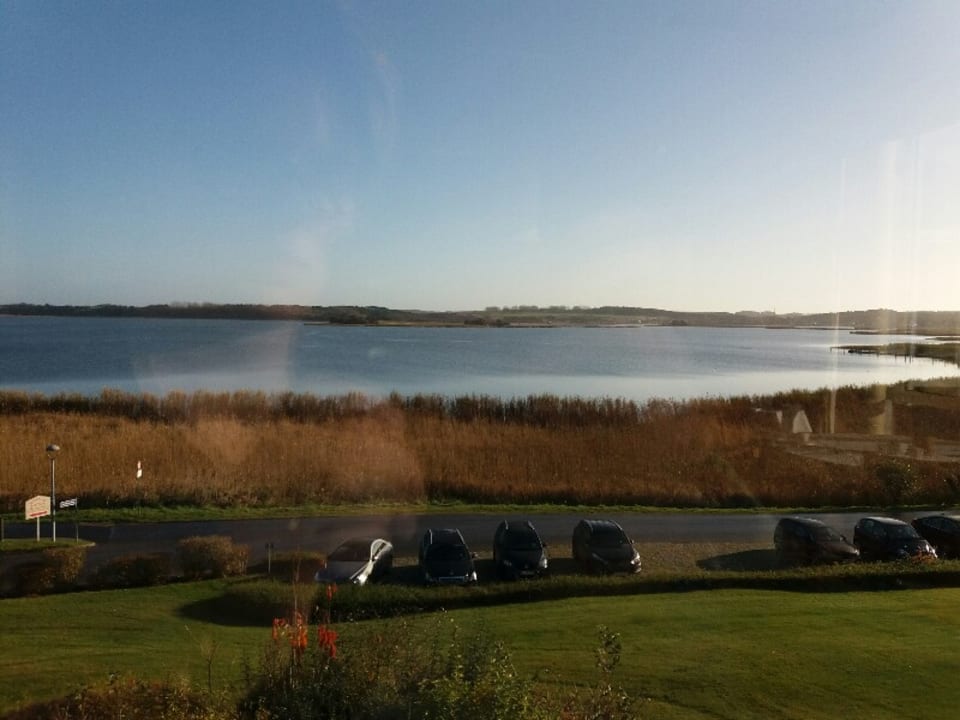 Blick aus dem Speisesaal. Balmer See Hotel · Golf · Spa