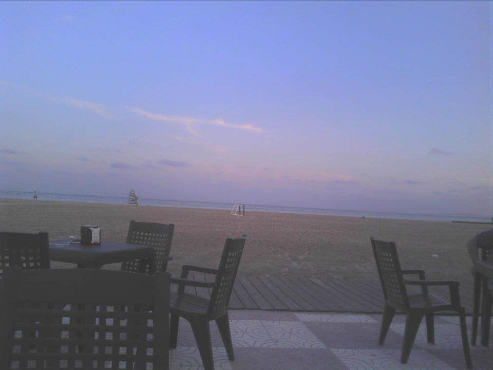 Strandbar am Abend Hotel Gran Playa