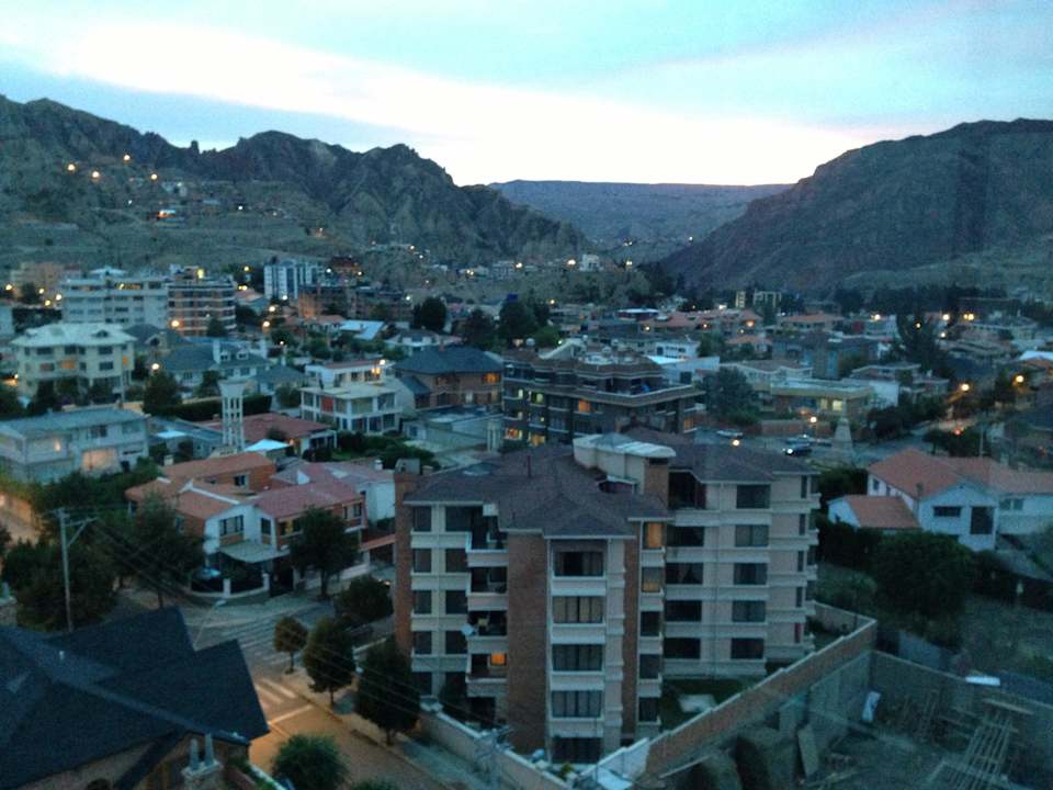 Blick aus 4.Stock in der Dämmerung Casa Grande Hotel