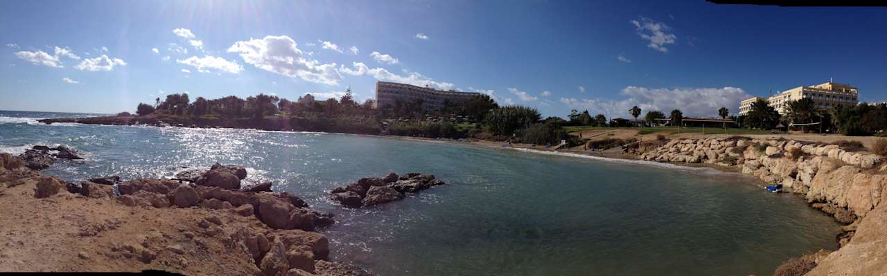 Hoteleigene Strand-Bucht Crystal Springs Beach Hotel