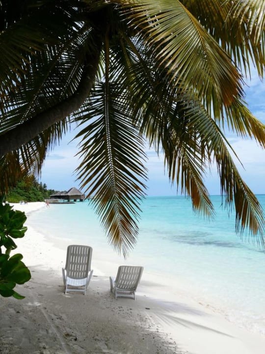 Genügend Platz am Strand Kuramathi Maldives