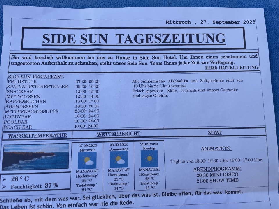 Sonstiges Side Sun Hotel