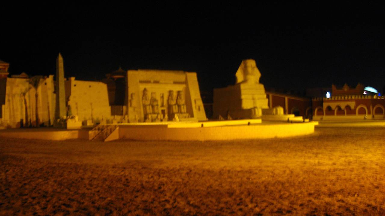 Sfinks, przedstawienie Pickalbatros Alf Leila Wa Leila Resort - Neverland Hurghada