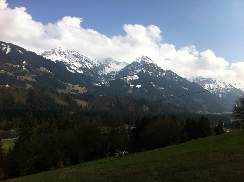 Ausblick vom 2. Zimmerbalkon Hotel Tanneck