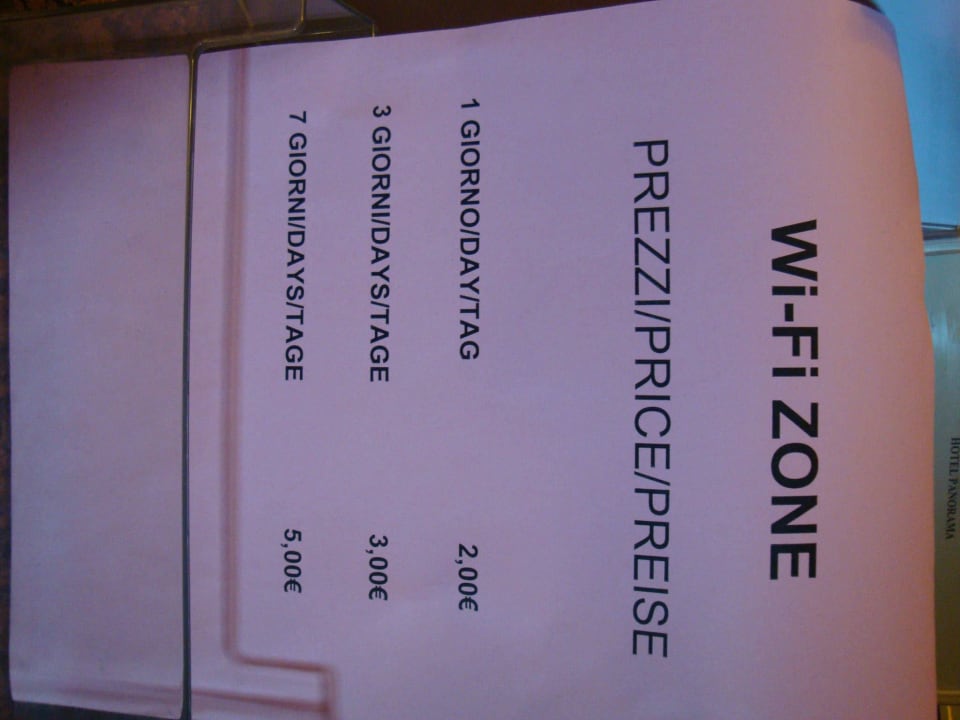 WLAN bzw. WiFi Kosten Residenza Panorama