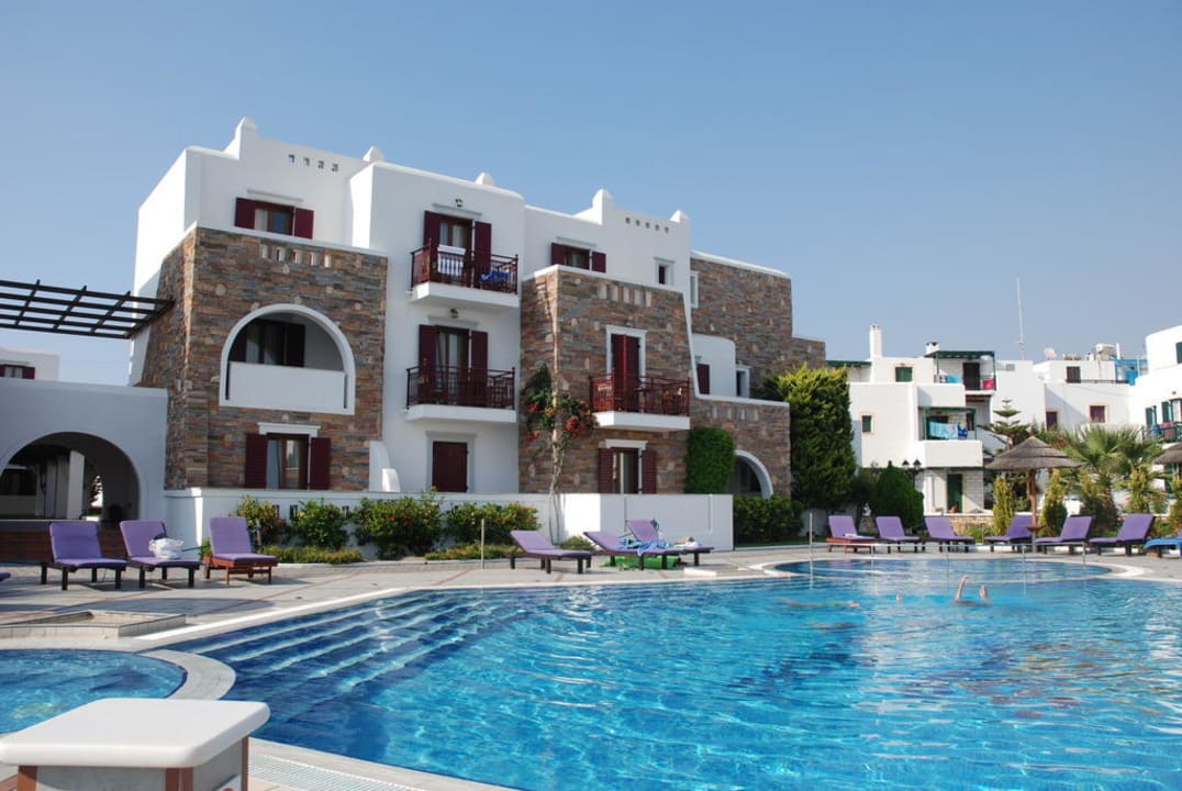 Aufnahme vom Pool aus gesehen Naxos Resort Beach Hotel