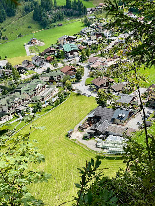 Außenansicht Gasthaus Bauernhof Peilsteingut