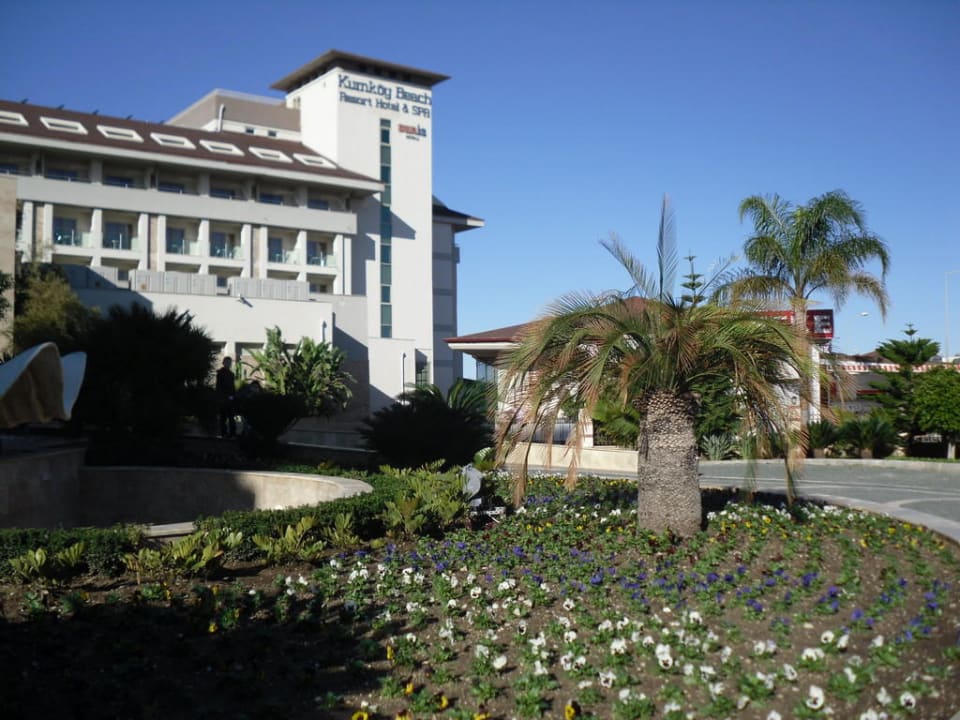 Hotelzufahrt Sunis Kumköy Beach Resort Hotel & Spa