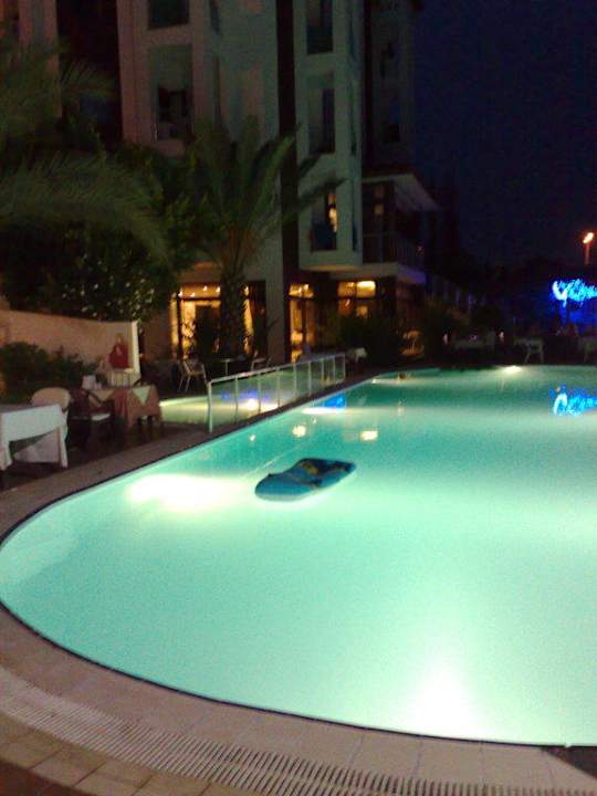Pool at Night Hotel Side Elis