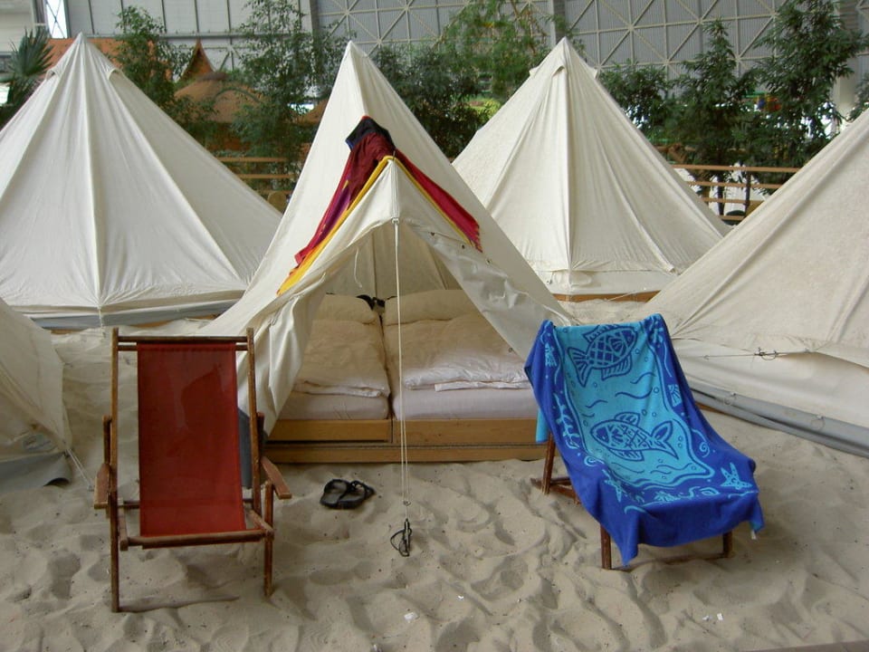 Das war unser gemütliches Zelt Tropical Islands Resort - Zelte