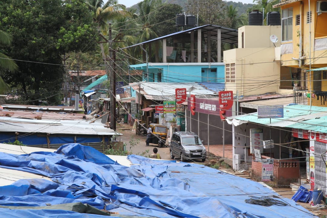 Widok z pokoju Sun N Moon Palolem Beach