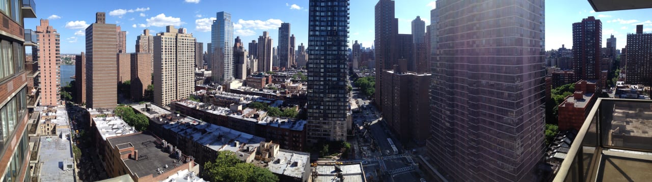 Panorama vom Balkon Hotel The Marmara Manhattan