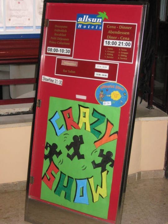 Essenszeiten allsun App.-Hotel Orient Beach