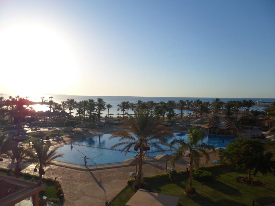 Ausblick aus unserem Zimmer Continental Hotel Hurghada