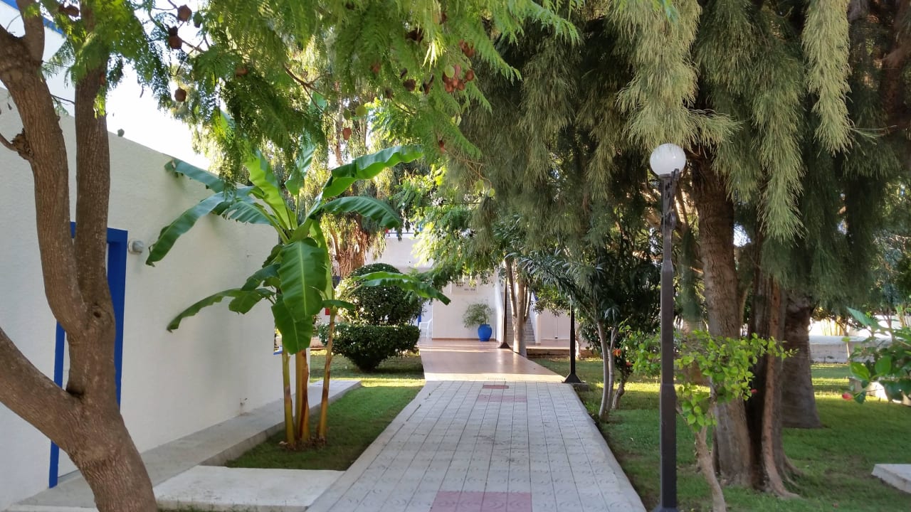 Weg zum Bungalow Hotel Tigaki's Star