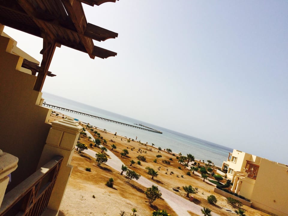 Ausblick vom Balkon auf das Hausriff Hotel Sheraton Soma Bay Resort