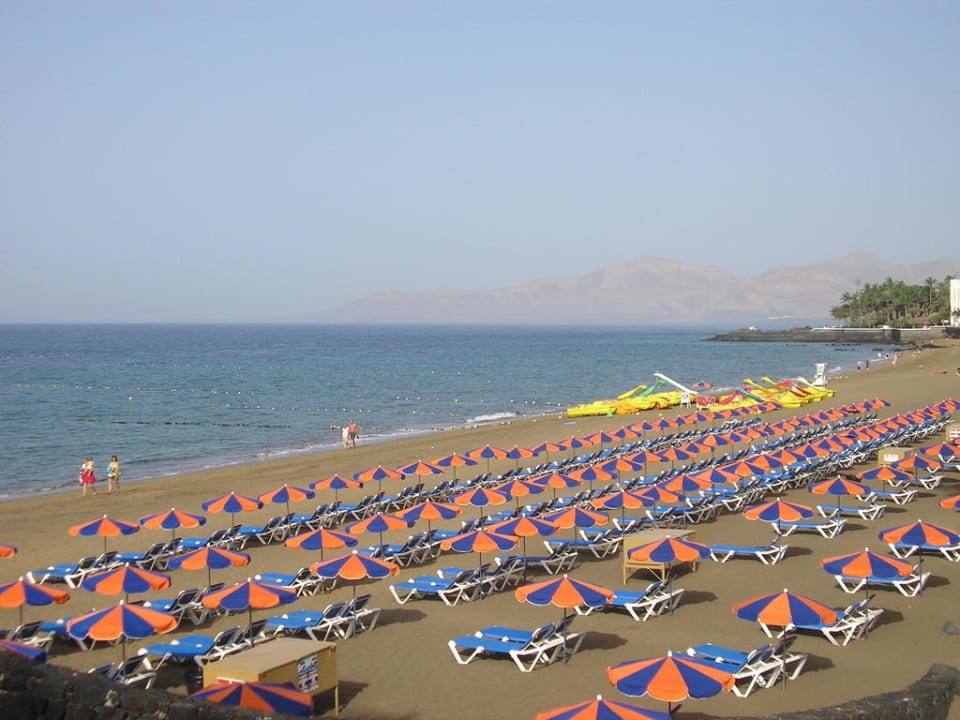 Blick auf den schönen Strand Bungalows & Appartements Playamar