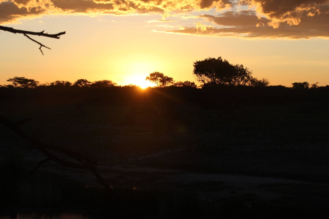 Sonnenuntergang Onguma Game Reserve