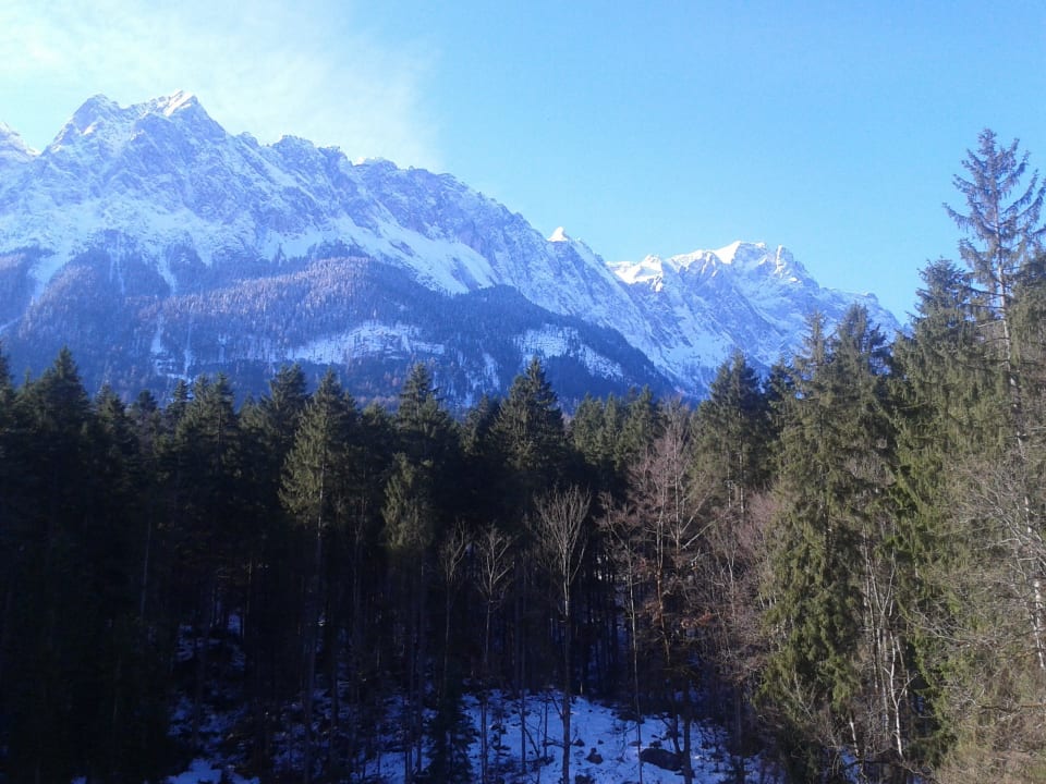 Ausblick vom Balkon Hotel Am Badersee