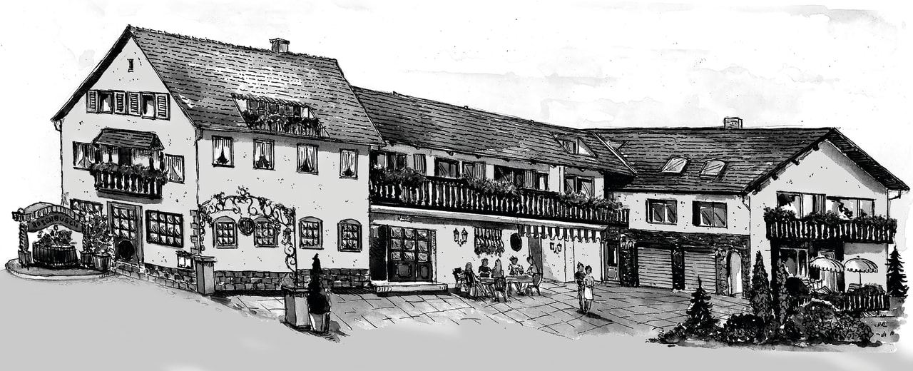 Außenansicht Hotel & Restaurant Rosenbusch