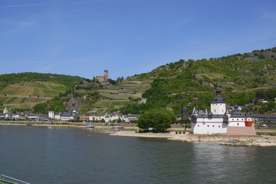 Panoramaansicht auf Kaub Hotel Zum Turm