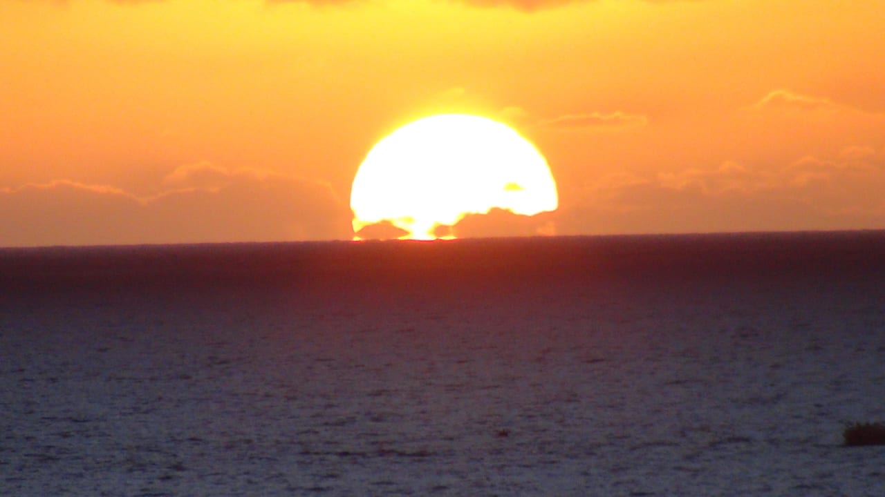 Sonnenuntergang vom Balkon gesehe Pestana Ocean Bay All Inclusive