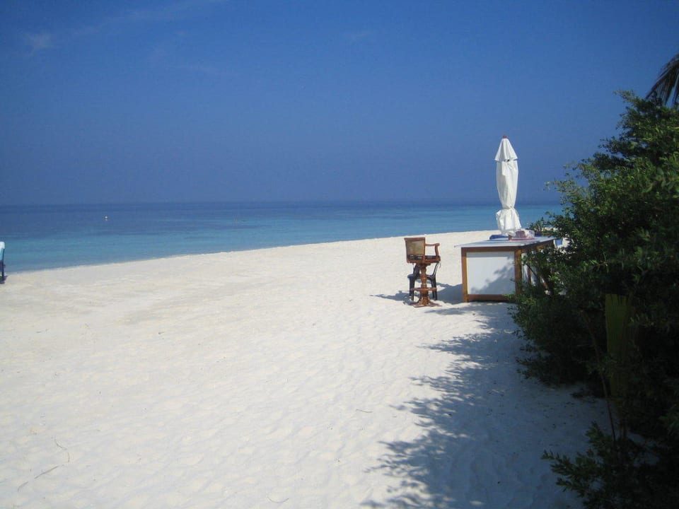 Sitzstand vor unserem Zimmer Eri Maldives