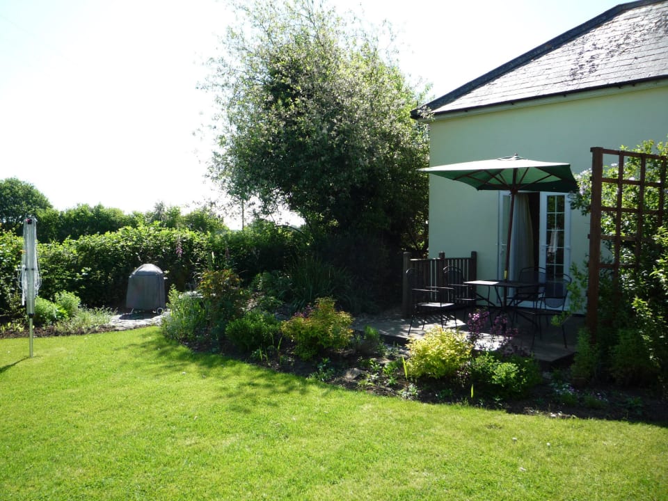 Terrasse des Ferienhauses Wheelers Cottage