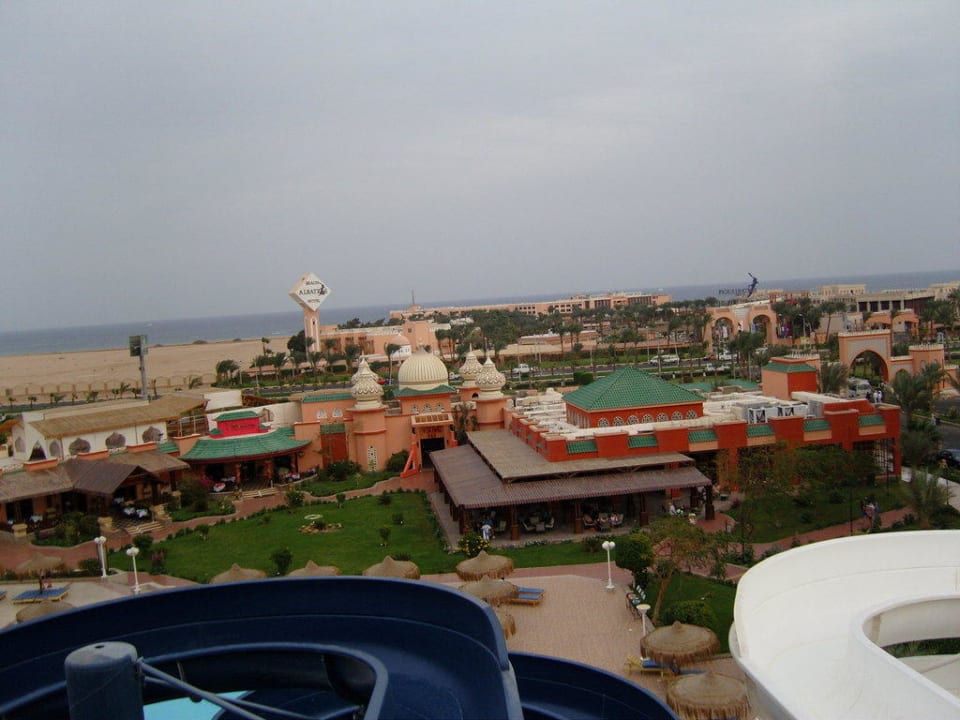 Aussicht von der Rutsche Pickalbatros Aqua Park Resort - Hurghada