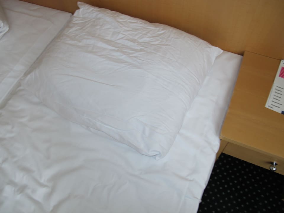 Kopfkissen sehr schlecht zu schlafen Altstadthotel Kneitinger