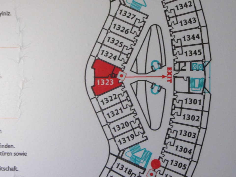 Karte von Zimmer 1323 Alaiye Resort & Spa