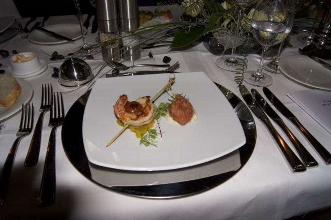 Eine von vielen Speisen Hotel Künstlerquartier Seezeichen