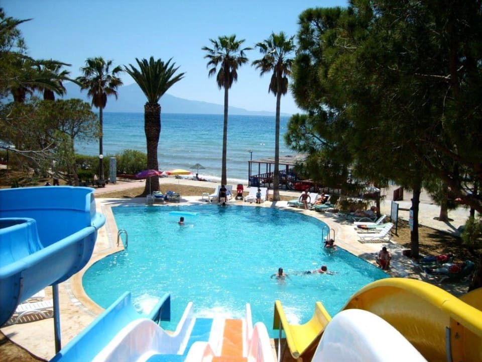 Oben von den Rutschen! Ephesia Holiday Beach Club