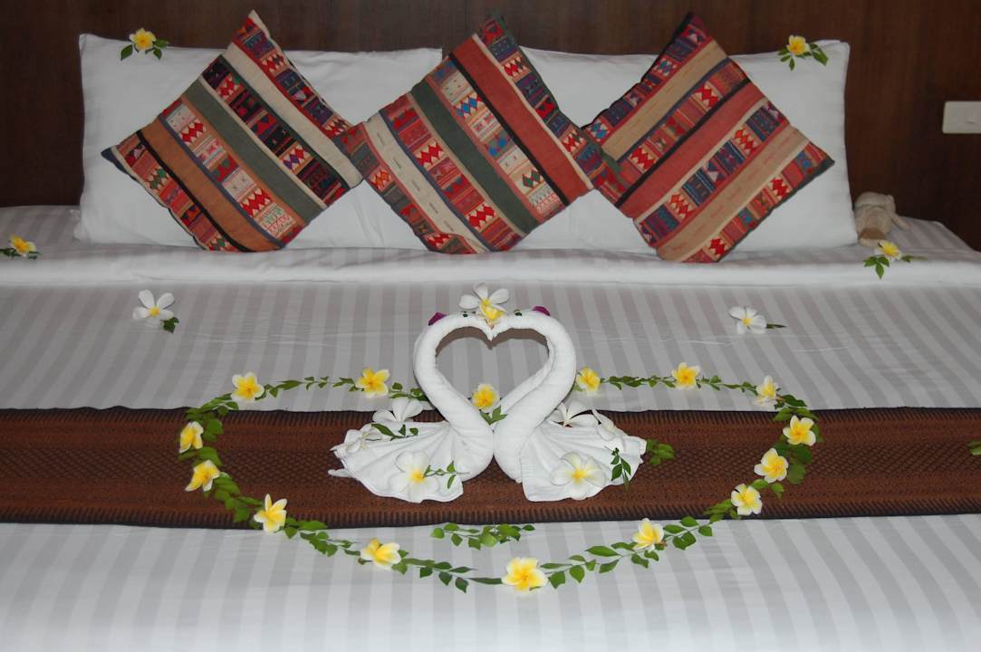 Bett nach Ankunft Panviman Resort Koh Phangan