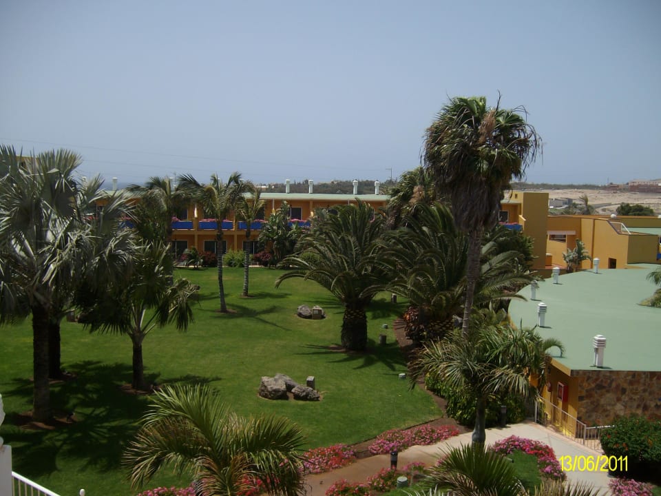 Ausblick von unserem Zimmer über die Gartenanlage Club Hotel Drago Park