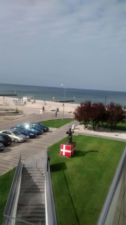 Blick aus unserem Zimmer (2.Etage) Marine Hotel by Zdrojowa