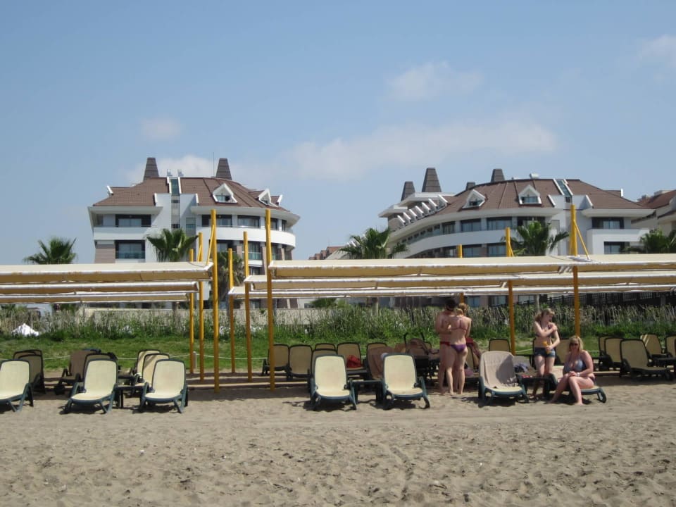Strandansicht in Richtung Hotel Sherwood Dreams Resort