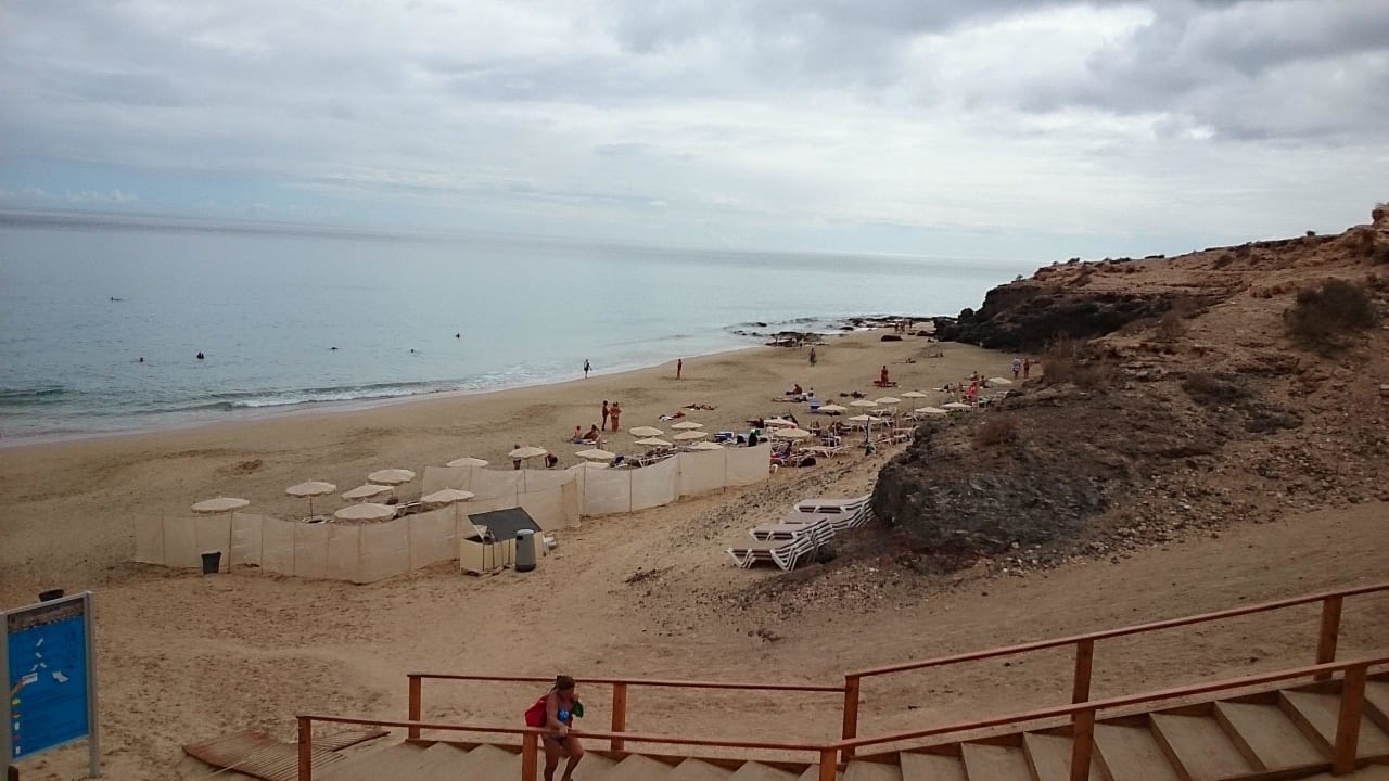 Hoteltreppe zum Strand gut 100 Stufen! H10 Tindaya