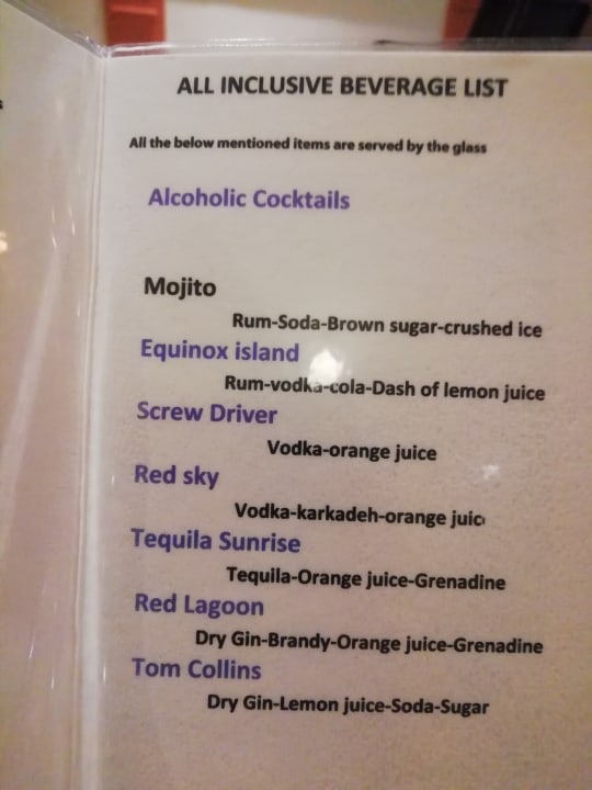 Gastro Three Corners Equinox Beach Resort