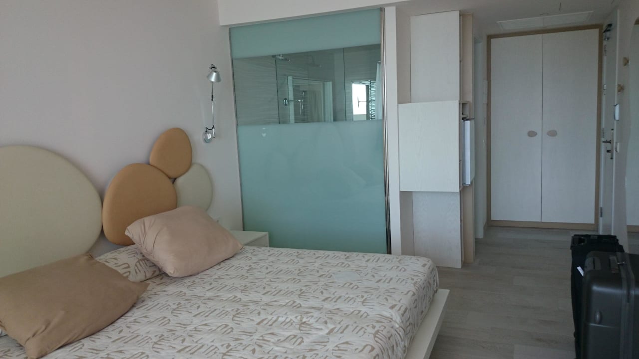 Bett im Standardzimmer Son Moll Sentits Hotel & Spa