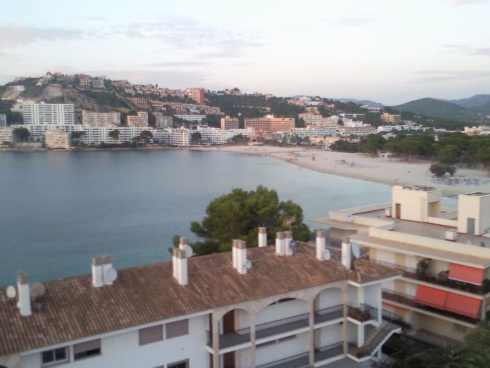 Ausblick zum nahe gelegenen schönen Strand Hotel Bahia del Sol