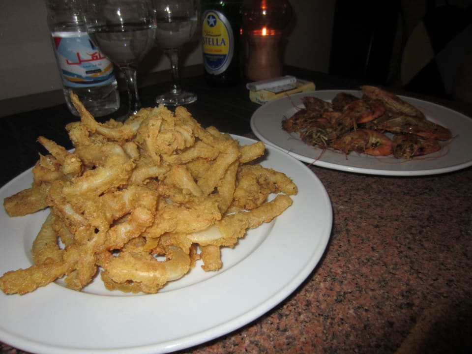 Lecker Calamaris und Gambas Pickalbatros Aqua Park Resort - Hurghada