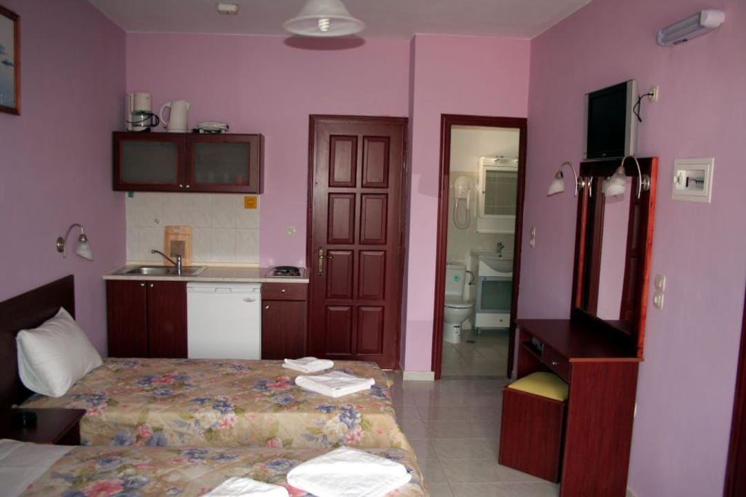 Unser Studio am Anreise Tag Villa Elena