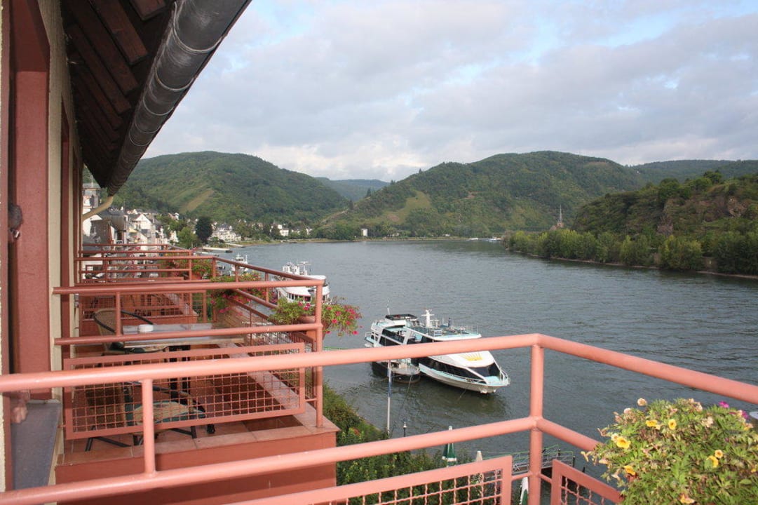 Aussicht vom Balkon Rheinhotel Lilie